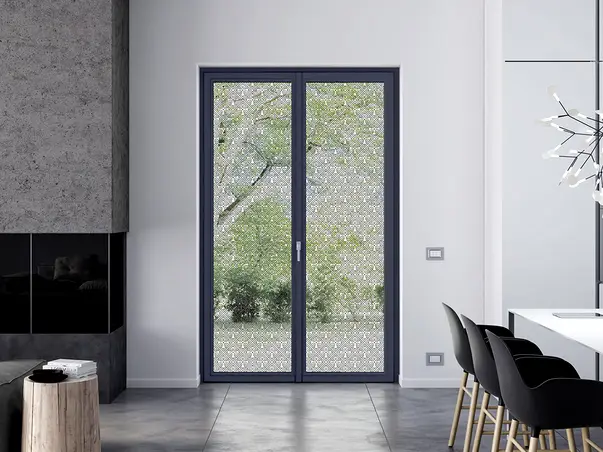 folie geam autoadeziva grey shapes model geometric ornamental fgd27 s3