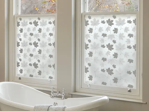 folie geam autoadeziva hana model frunze gri fgf164 s2