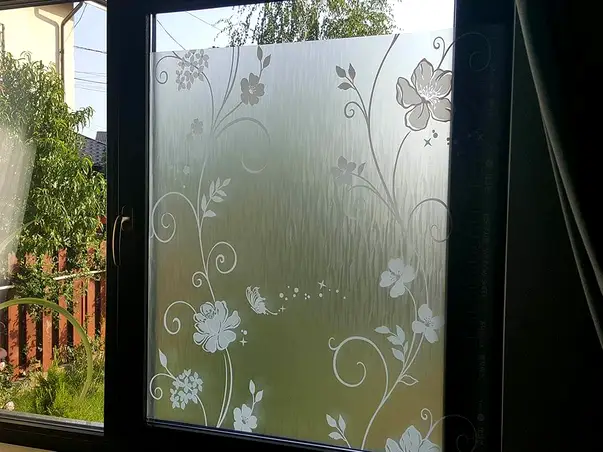 folie geam autoadeziva line flower