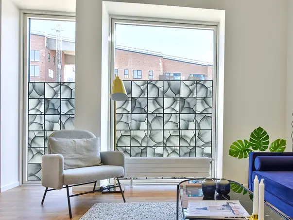 folie geam autoadeziva model chenare cu papadie sablare bordura la metru s00