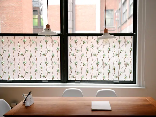 folie geam autoadeziva model floare verde flori verzi fgf195 s1