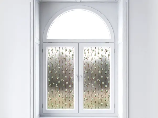 folie geam autoadeziva model floare verde flori verzi fgf195 s3