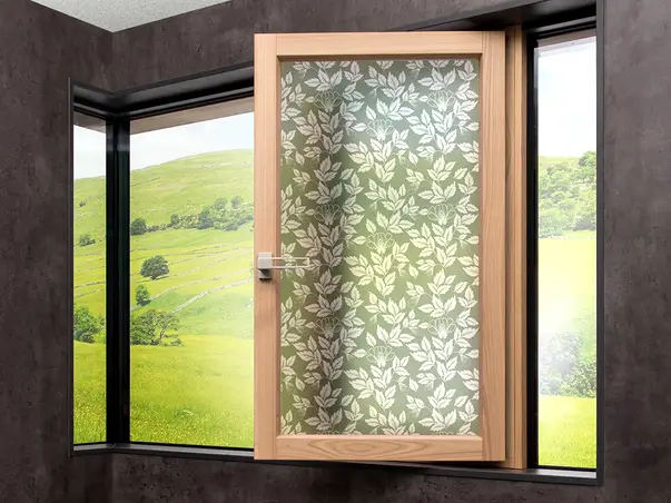 folie geam autoadeziva model frunze verzi si flori fgf162 s1