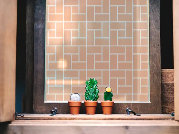 folie geam autoadeziva model geometric oranj 3