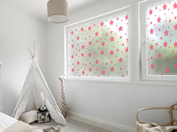 folie geam autoadeziva model stele stelute roz fgf138 s1