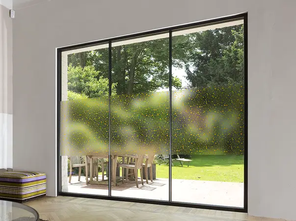 folie geam autoadeziva polly model abastract buline galben fgf147 s3