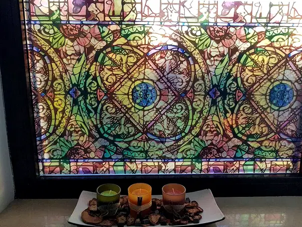 folie geam autoadeziva vitraliu Elisabethtown