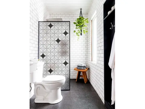 folie geam cabina de dus sablare cu model eclectic monocromatic rola 100x210cm s02