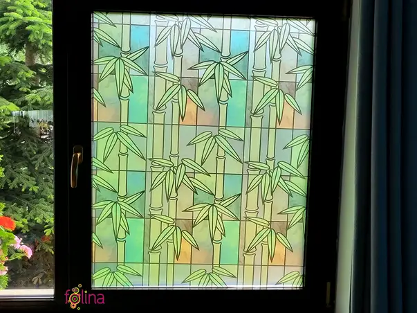 folie geam cabina dus model bambus