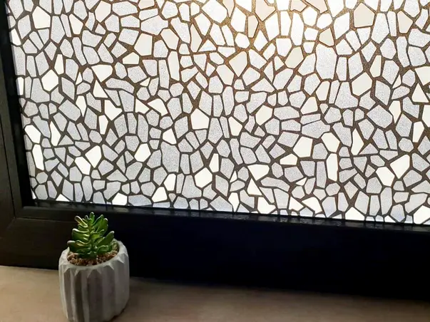 folie geam decorativa autoadeziva mozaic