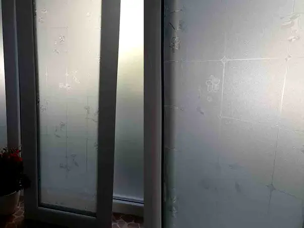 folie geam decorativa electrostatica patrate