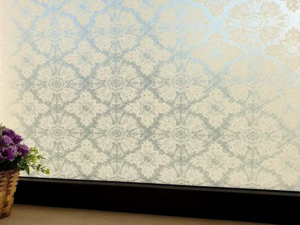 folie geam decorativa floricele albe