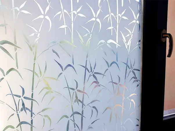 folie geam electrostatica bamboo dcfix model crengi bambus 90 150 cm
