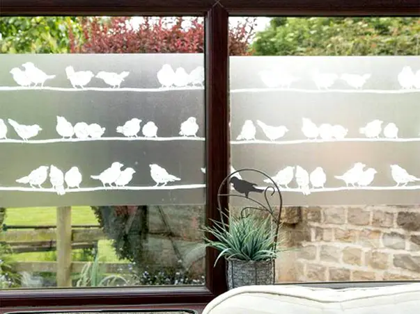 folie geam electrostatica filippa dcfix model pasari 45 cm latime