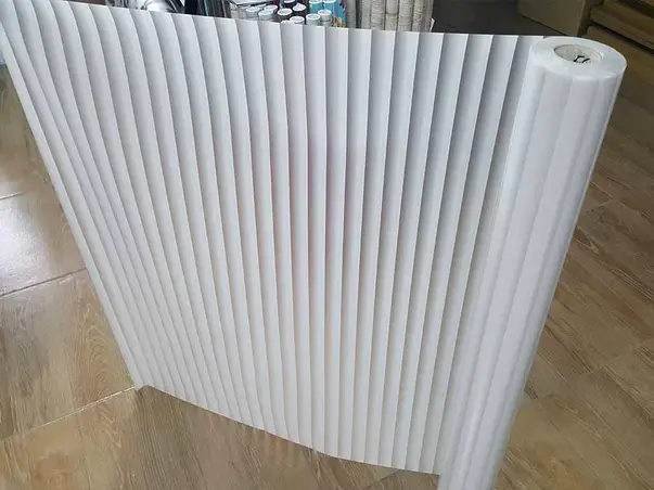 folie geam electrostatica jaluzele albe