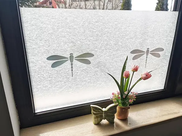 folie geam electrostatica nibella dcfix efect de sablare