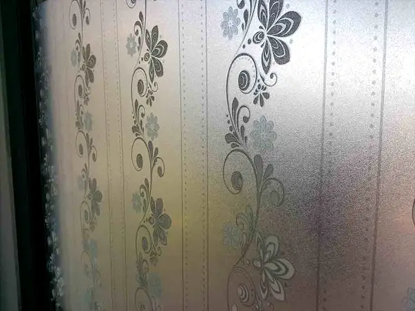 folie geam imprimeu floral vertical gloria