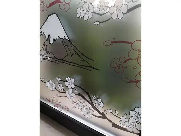 folie geam model crengi inflorite