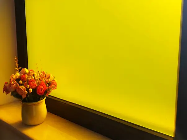 folie geam sablat galbena