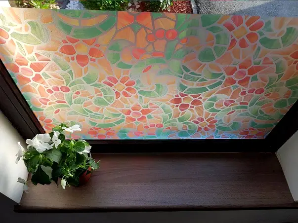 folie geam sablat vitraliu julie