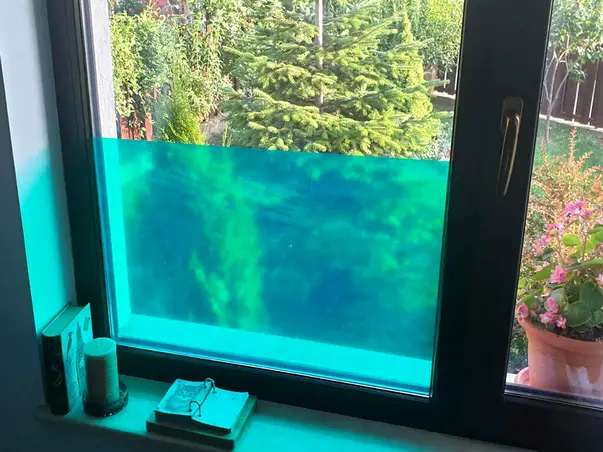 folie geam transparenta verde