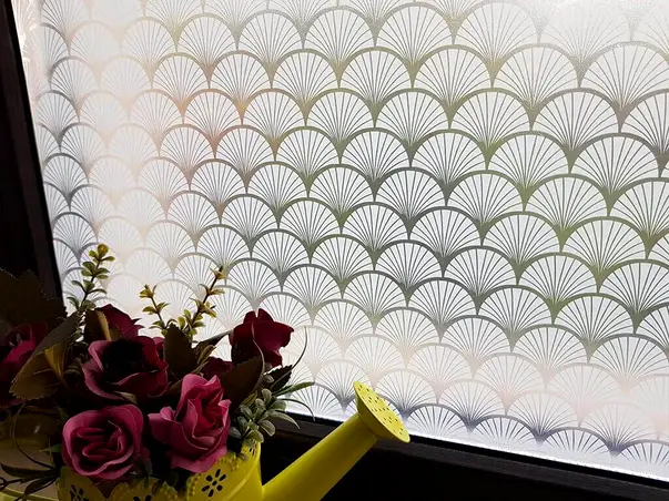 folie sablare alba evantai