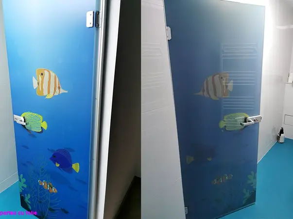 folie sablare albastra model pesti_2