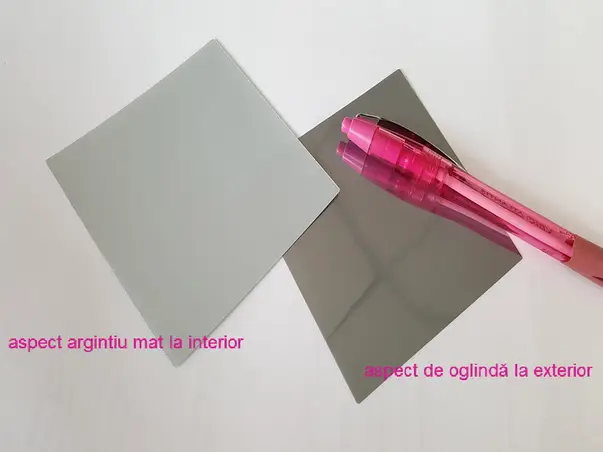 folie sablare argintie silver matte
