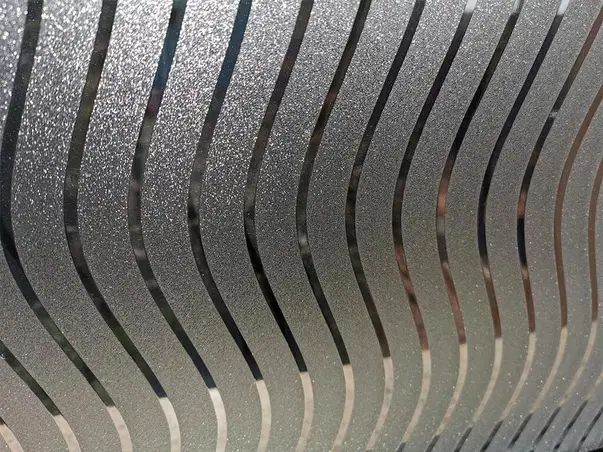 folie sablare cu dungi argintii claris