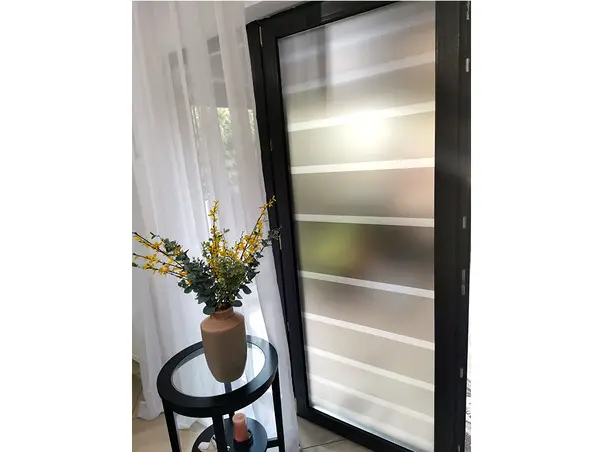 folie sablare cu dungi gri