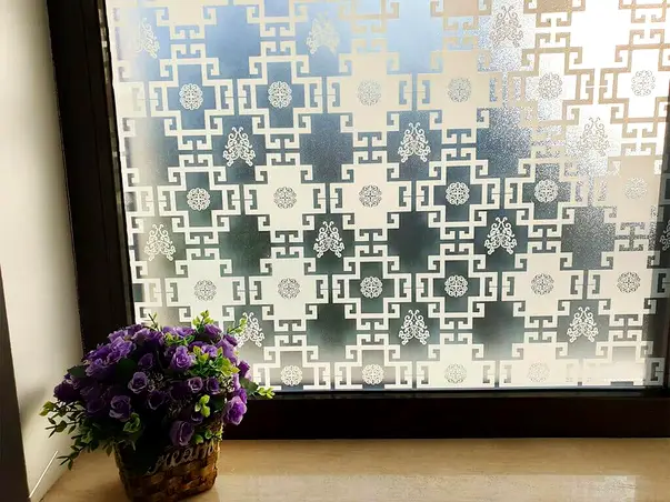 folie sablare cu model alb erra