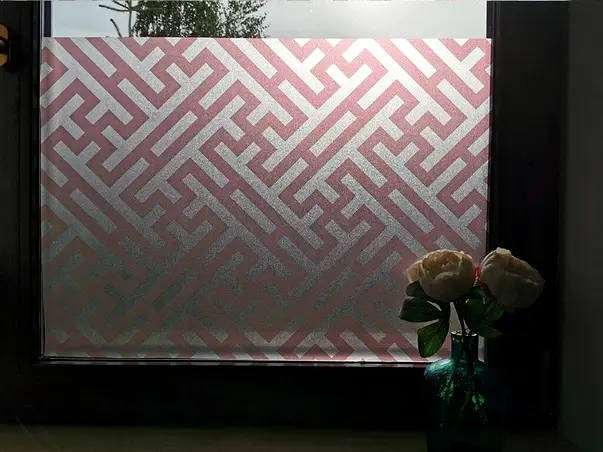 folie sablare cu model maro linea