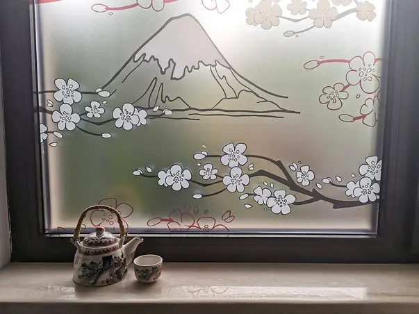 folie sablare decor asiatic de la folina