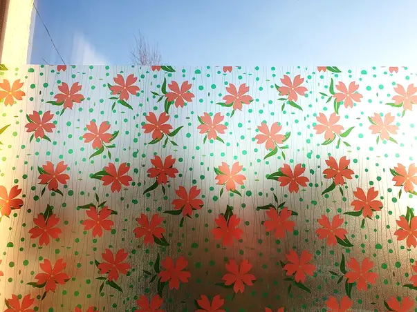 folie sablare flori rosii aurelia