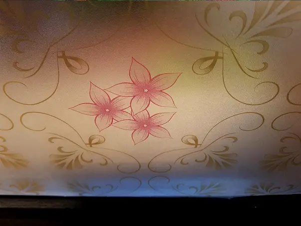 folie sablare flori rosii veti