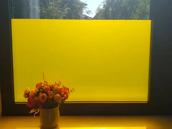 folie sablare galbena geam termopan