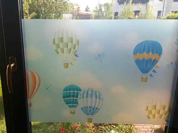 folie sablare geam autoadeziva baloane