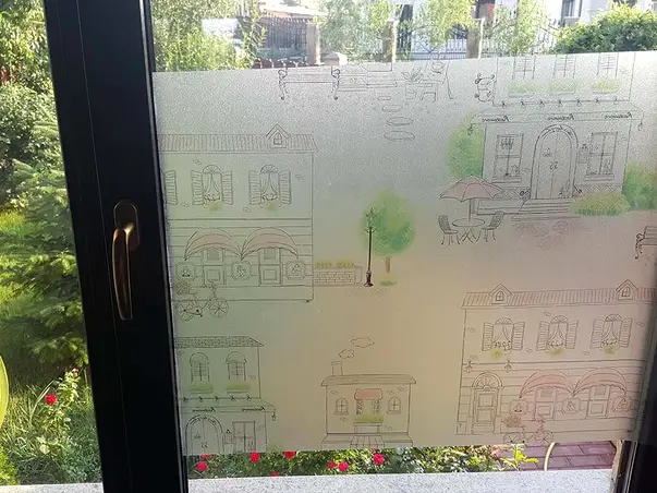 folie sablare geam autoadeziva paris imprimeu grafic oras