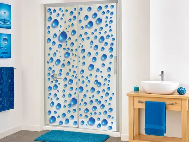 folie sablare geam cabina dus