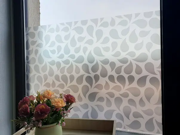 folie sablare geam emilia alb