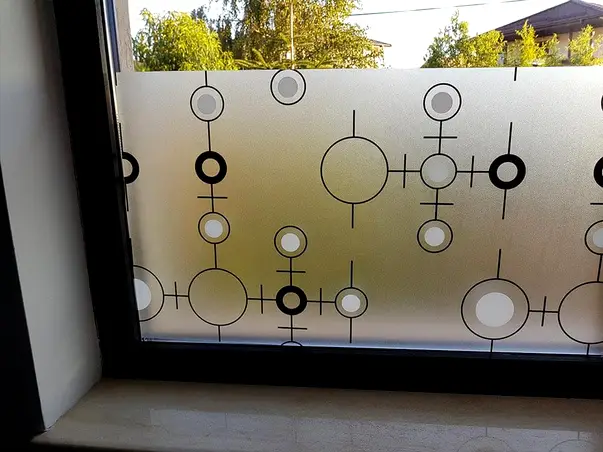 folie sablare geam model cercuri cosmo