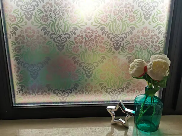 folie sablare geam model flori aurora