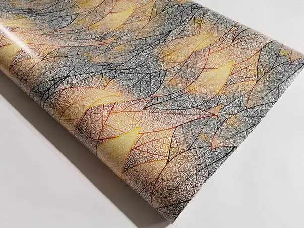 folie sablare geam model frunze