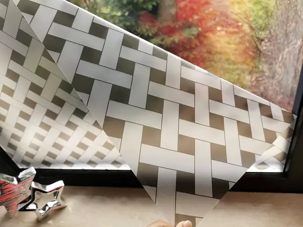 folie sablare geam model geometric abela