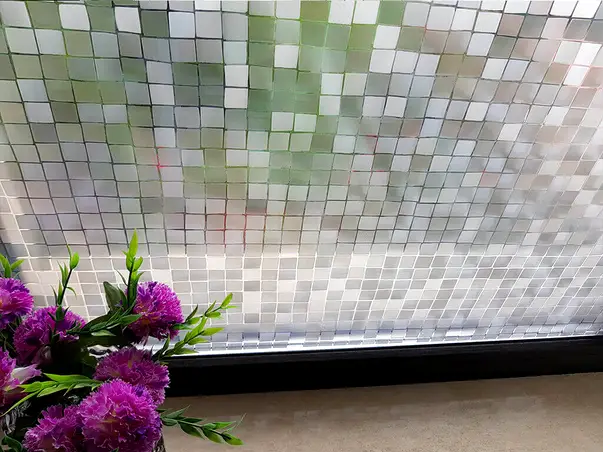 folie sablare geam patrate mici