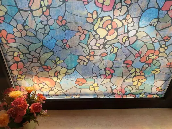 folie sablare geam termopan vitraliu colorat