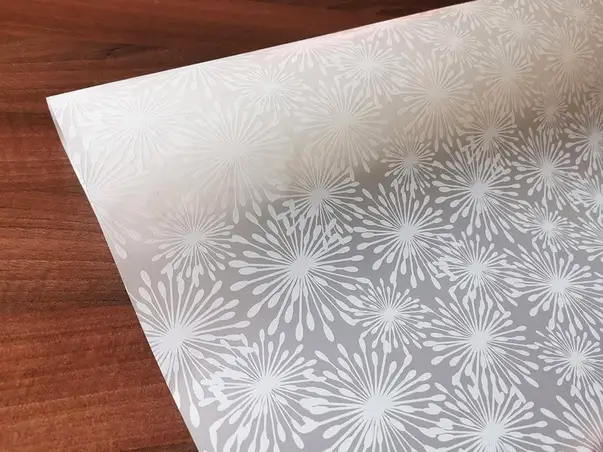 folie sablare model alb 100 cm latime