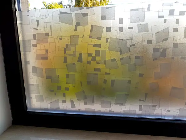 folie sablare model geometric gri