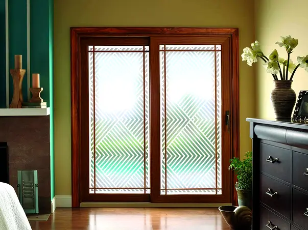 folie sablare usa folina model geometric romburi linii rola 100 210 cm s5