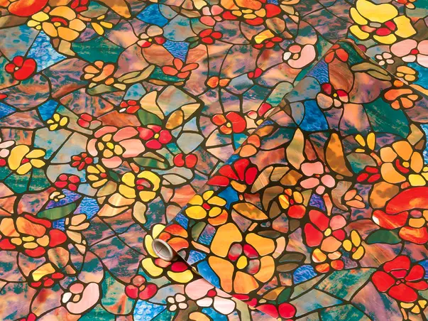 folie sablare vitraliu colorat venetian garden